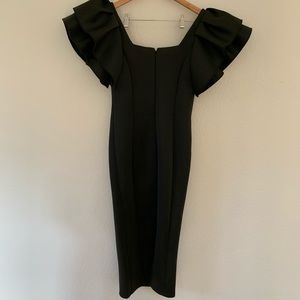Misguided Black Scuba Dress
